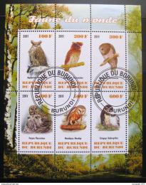 Poštové známky Burundi 2011 Sovy