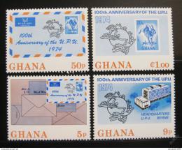 Poštové známky Ghana 1974 Výroèí UPU Mi# 548-51