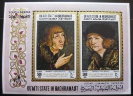 Poštová známka Aden Qu aiti 1967 Umenie Mi# Block 18 20€