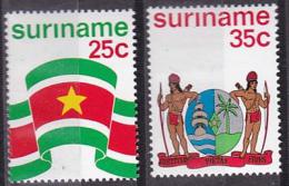 Poštové známky Surinam 1976 Znak a vlajka Mi# 715-16