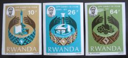 Potov znmky Rwanda 1977 Konference, neperf. Mi# 860-62 Kat 16 - zvi obrzok