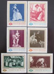 Poštové známky Rumunsko 1967 Umenie Mi# 2576-81