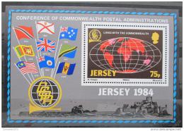 Poštová známka Jersey 1984 Poštovní konference Mi# Block 3
