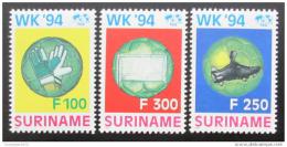 Poštové známky Surinam 1994 MS ve futbale Mi# 1478-80 Kat 20€