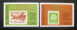 Poštové známky Surinam 1994 Výstava FEDAPOST Mi# 1493-94