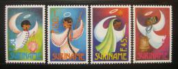 Poštové známky Surinam 1993 Vianoèný andìlé Mi# 1457-60