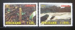 Poštové známky Surinam 1995 Ochrana pøírody Mi# 1527-28