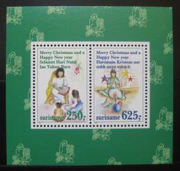 Poštovní známky Surinam 1994 Vánoce Mi# Block 64