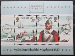 Poštové známky Ostrov Man 1986 Výstava AMERIPEX Mi# Block 8