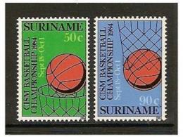 Poštové známky Surinam 1984 Volejbal Mi# 1098-99