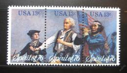 Poštové známky USA 1976 Americká revolúcia Mi# 1197-99