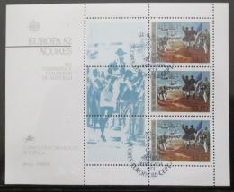 Poštové známky Azory 1982 Európa CEPT Mi# Block 3