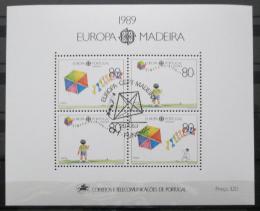 Poštové známky Madeira 1989 Európa CEPT Mi# Block 10 Kat 14€