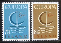 Poštové známky Island 1966 Európa CEPT Mi# 404-05