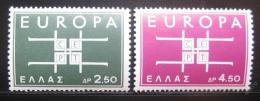 Poštové známky Grécko 1963 Európa CEPT Mi# 821-22