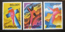 Poštové známky Surinam 1993 Ve¾ká noc Mi# 1435-37