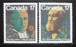 Poštové známky Kanada 1981 Botanici Mi# 806-07