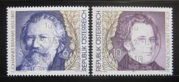 Poštové známky Rakúsko 1997 Skladatelia Mi# 2218-19