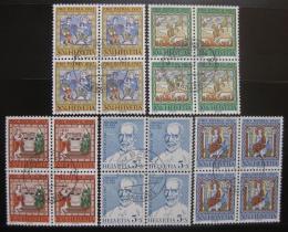 Poštové známky Švýcarsko 1967 Umenie ètyøbloky Mi# 853-57