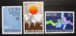 Poštové známky Lichtenštajnsko 1979 Události Mi# 728-30
