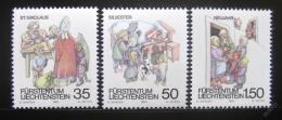 Poštové známky Lichtenštajnsko 1990 Vianoèný zvyky Mi# 1008-10