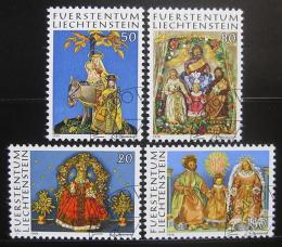 Poštové známky Lichtenštajnsko 1976 Výrobky z vosku Mi# 662-65