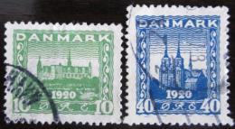 Poštové známky Dánsko 1921 Architektúra Mi# 114-15