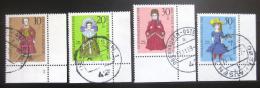Poštové známky Nemecko 1968 Loutky Mi# 571-74