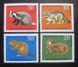 Poštové známky Nemecko 1968 Zvieratá Mi# 549-52