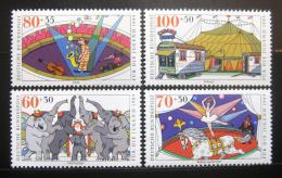 Poštové známky Nemecko 1989 Cirkus Mi# 1411-14 Kat 13€