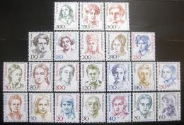 Poštové známky Nemecko 1986-91 Slavné ženy SC# 1475-94A Kat 53€