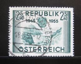Poštová známka Rakúsko 1955 Jazero Limberg Mi# 1016