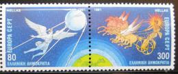Poštové známky Grécko 1991 Európa CEPT, prieskum vesmíru Mi# 1777-78 A Kat 8€