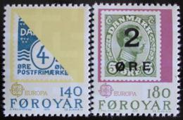 Poštové známky Faerské ostrovy 1979 Európa CEPT, historie pošty Mi# 43-44
