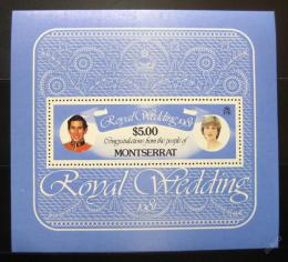 Poštová známka Montserrat 1981 Krá¾ovská svadba Mi# Block 24