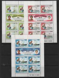 Poštové známky Svätý Vincent 1981 Krá¾ovská svadba Mi# 608-13