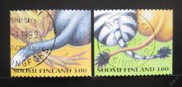 Poštové známky Fínsko 1999 Zvíøecí ocasy Mi# 1463-64