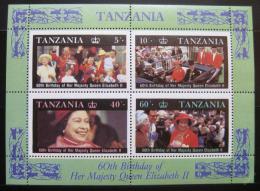 Poštové známky Tanzánia 1987 Krá¾ovská rodina Mi# Block 64