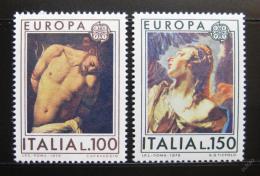 Poštové známky Taliansko 1975 Európa CEPT, umenie Mi# 1489-90