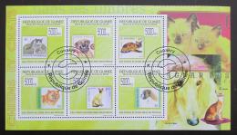 Poštové známky Guinea 2009 Maèky a psi Mi# 7051-56 - zväèši� obrázok