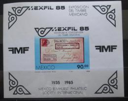 Poštová známka Mexiko 1985 Výstava MEXFIL Mi# Block 28
