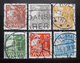 Poštové známky Dánsko 1927 Karavela Mi# 168-73