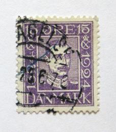 Poštová známka Dánsko 1924 Krá¾ Christian X Mi# 135