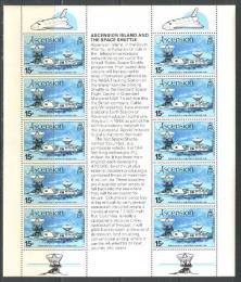 Poštové známky Ascension 1981 Let raketoplánu Mi# 275