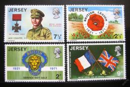 Poštové známky Jersey 1971 Britské legie Mi# 53-56