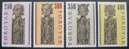 Poštové známky Faerské ostrovy 1984 Náboženské umenie Mi# 93-96
