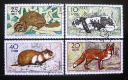 Poštové známky DDR 1970 Mezinárodní aukce kožešin Mi# 1541-44
