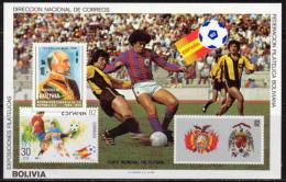 Poštová známka Bolívia 1982 MS ve futbale Mi# Block 121 Kat 36€