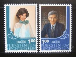 Poštové známky Lichtenštajnsko 1982 Výstava LIBA Mi# 797-98