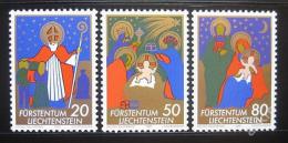 Poštové známky Lichtenštajnsko 1981 Vianoce Mi# 788-90